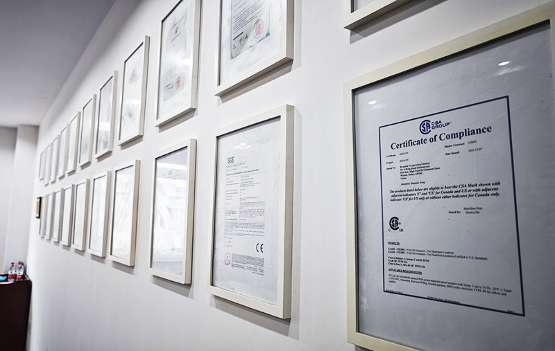 华易智控 认证证书墙 | DCL Certification Wall
